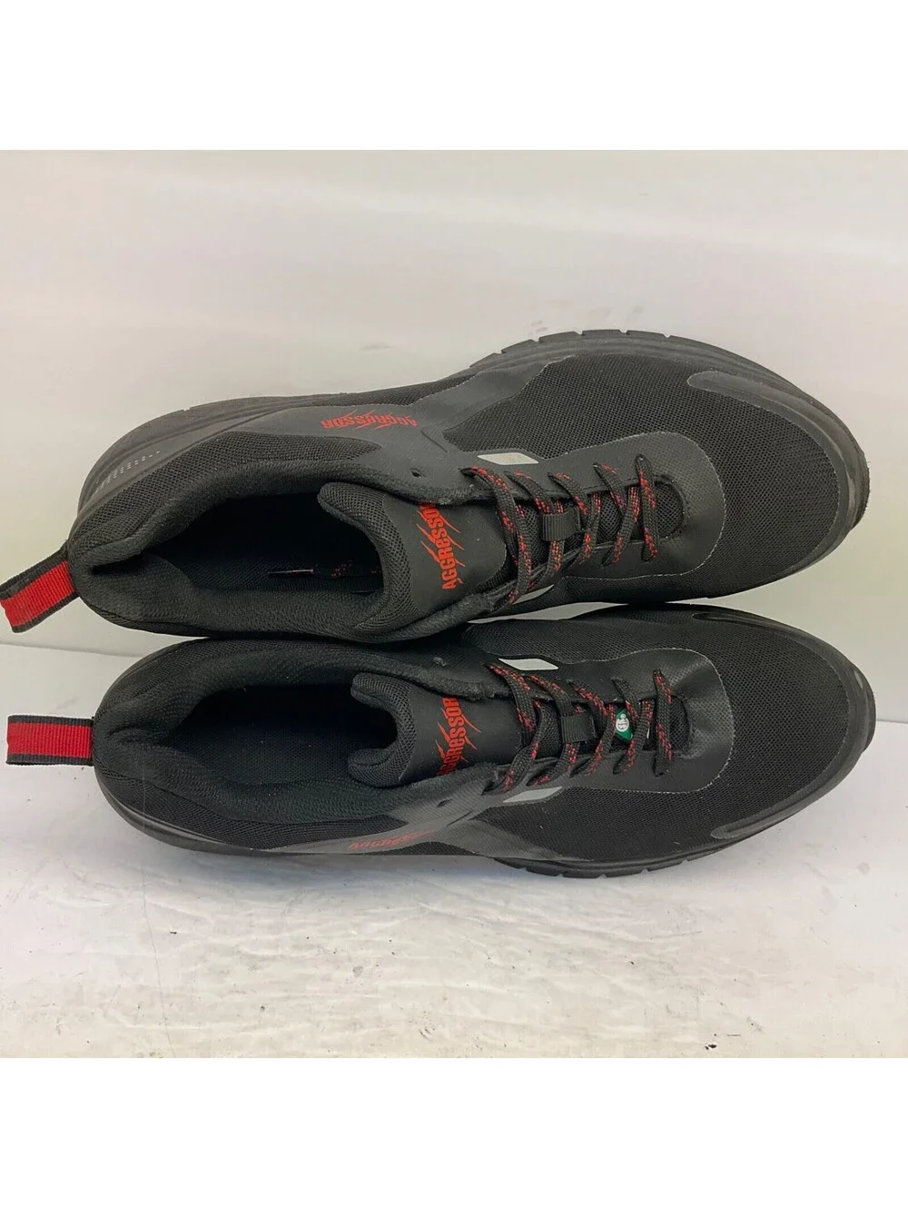 AGGRESSOR Men's 3000 Steel Toe SP FreshTech Athletic Work Shoe Black Size 13M